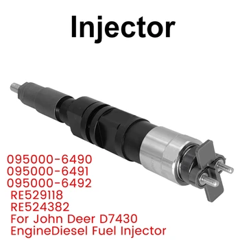 095000-6490 095000-6491Common Feroviar Injector RE529118 RE524382 Pentru John Deer Motor 6068HL482 Țiței Injectorului de Combustibil