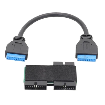 1 2 Usb 19pin HUB USB 19PIN Cablu de Extensie Rapidă de Transmitere Cip pentru Computer Desktop Placa de baza Șasiu Cutii