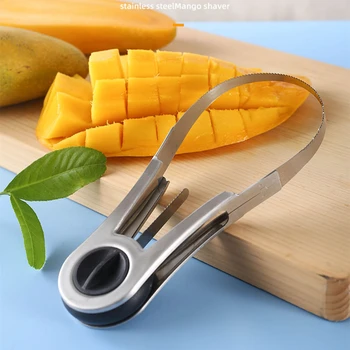 1 BUC Mango Peeling Separator Inox Polițist Manual de Aur Mango Feliator de Fructe Cuburi Cutter Pawpaw Săpat Gadget-uri de Bucătărie