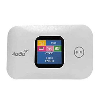 1 BUC Portabil 4G Wifi Router Mifi 150Mbps Auto Mobile Wifi Hotspot Wireless Ecran Color Cu Slot pentru Card Sim de Sprijin 10 Utilizatori