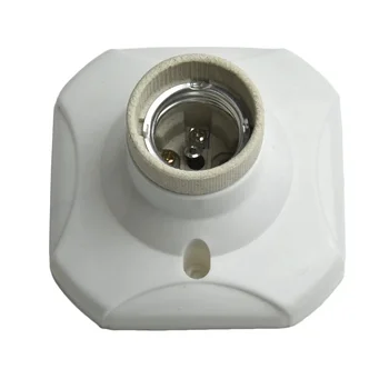 1 buc Soclu E27 Lampă de Bază de Căldură Bec Lampa Soclu Suport de Porțelan Direct Ceramice Glazurate Fierbinte