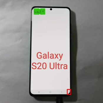 100% original 6.9 inch AMOLED material cu defecte serie potrivit pentru Galaxy S20 Ultra G988 G988F G988B/D, S