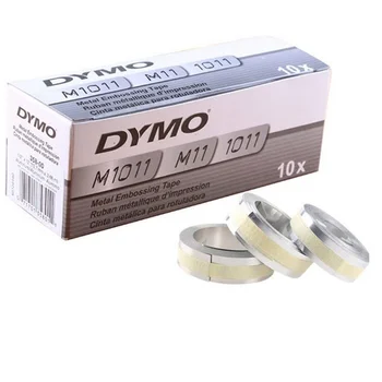 10BUC 12mmx3.65m 35800 de Aluminiu Auto-Adeziv Metal Eticheta Banda Pentru Turnat Litere în Relief Embosser DYMO M1011