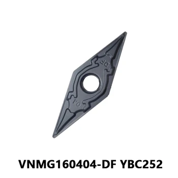 10buc VNMG160404 DF YBC252 de Înaltă Calitate, Insertii Carbură de Cotitură Externe Instrument VNMG160404-DF VNMG CNC Strung Scule pentru Piese din Oțel