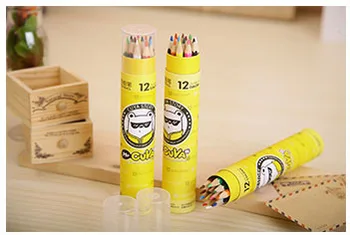 12 buc/CUTIE 12-COLOR de Înaltă Calitate Portabil Creion Colorat pentru Copii de Desen și Pictură,QB00003-12