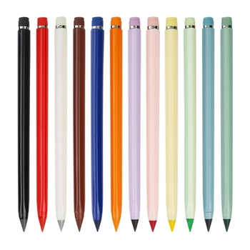 12 Erasable Creioane Colorate Potrivite pentru Studenți, Pasionaților, și Lucrătorii de Birou D5QC