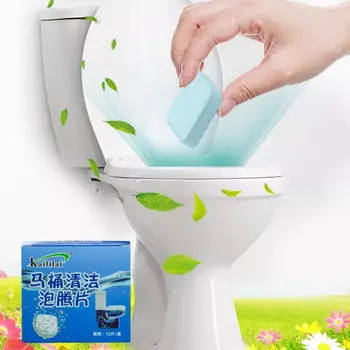 12Pcs Toilet Bowl Cleaner Comprimat Efervescent de Curățare Toaletă Spiritul Baie Dezodorizare de Lungă Durată Toaletă Decalcifiere