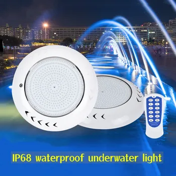12V-plastic ABS IP68 coadă de pește piscină de lumină LED-uri de perete lumina subacvatice, RGB lumina piscina 18W25W35W45W55W Hotel villa aer liber de iluminat