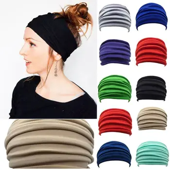 13 Culori Noi De Funcționare Accesorii Turban De Funcționare Headwrap Largă Sport Bandă Stretch Banda De Păr Ori De Yoga Hairband