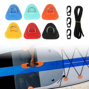 13Pcs/set placă de Surf Lotca Barca din PVC Patch Canoe SUP Firma de Cablu Catarama Inel Tampon Elastic coarda de Bungee Cârlige Punte Tachelaj Kit