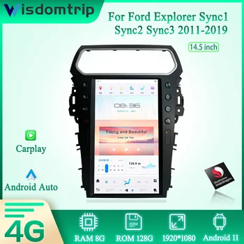 14.5 inch Pentru Ford Explorer Sync1 Sync2 Sync3 2011-2019 Inteligent Multimedia Player Video, GPS de Navigare Radio 4G WIFI CarPlay+AUTO