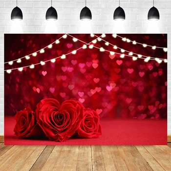 14 februarie, Ziua Îndrăgostiților Lumina Pete Rose Fotografie Fundal Plivitul Studio Foto Decor Fotografice cu Imagini de Fundal