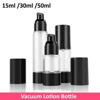 15 ml 30 ml 50 ml Vid Sticla Lotiune Portabil din material Plastic Airless, Pompa de Sticlă Pentru Cremă de față cu Gel Lotiune de Călători Container Cosmetice