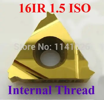 16IR 1.5 ISO Carbură de Filetare Insertii de Interne Filetare Introduce Indexabile Strung Insertii Filetate pentru Strung Titular