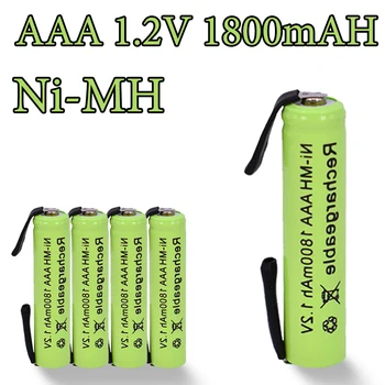 1800mAh AAA 1.2 V-a de Calitate Acumulator Ni-MH Baterie Reîncărcabilă 3A Baterias