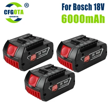 18V 6000mAh Reîncărcabilă litiu-ion Baterie Pentru Bosch 18v 6.0 Ah Baterie de Rezervă Portabil de Înlocuire BAT609, BAT609G, BAT611