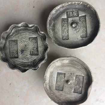 1buc Aleatoriu trimite chinezesc antic de Colectare plinătate bar de argint,lingou de Argint Familie decor de metal artizanat