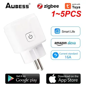 1~5 BUC 16a Wireless Plug Smart Home Compatibil Alexa Acasă Asistent Inteligent Priza 110-250v Tuya Smart Plug