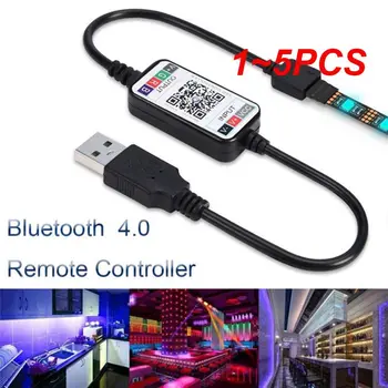 1~5 BUC Mini Wireless 5-24V Telefon Inteligent de Control RGB LED Strip Lumina Controller-Cablu USB 4.0 Controler cu LED-uri Pentru Hoteluri