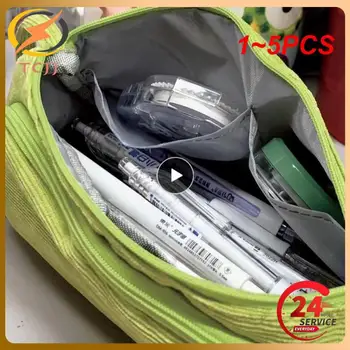 1~5PCS Nou Caseta de Creion Verde Creion Caz de Mare Capacitate mai Multe Straturi Student Papetărie Cutie Student Papetărie, Accesorii