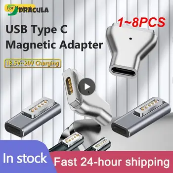 1~8PCS Tip C Magnetic USB PD Adaptor pentru 1 2 MacBook C USB de sex Feminin de Încărcare Rapidă Magnet Plug Converter