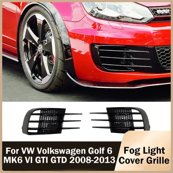2 buc Lămpi de Ceață Capac pentru VW Volkswagen Golf 6 MK6 VI GTI GTD 2008-2013 ABS lămpii de Ceață Față Foglight Capace Bara Grila Set