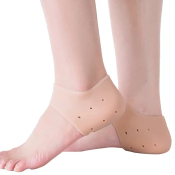 2 buc Noi Silicon Îngrijire Picioare Șosete Picior de Îngrijire a Pielii de Protecție Gel Hidratant Călcâiul Șosete Subțiri cu Gaura de Cracare Picior de Îngrijire Instrument