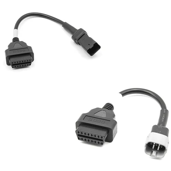 2 buc OBD Plug Cablu Cablu de Diagnosticare Pentru Suzuki 6pini La OBD2 16 Pini Adaptor Pentru Ducati 4Pin La OBD2 16 Pini Adaptor