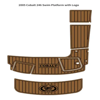 2005 Cobalt 246 Platforma de Înot Pas Pad Barca Spuma EVA Faux din lemn de Tec Punte Podea Mat Suport Auto Adeziv SeaDek Gatorstep Stil