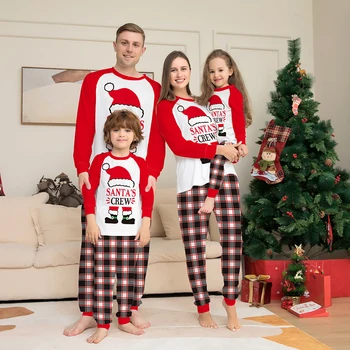 2024 Anul Nou, Crăciun, Familie Pijamale Asortate La Tinutele Tata Mama Copii Moș Crăciun Îmbrăcăminte Set Cupluri Membrii Familiei Uite