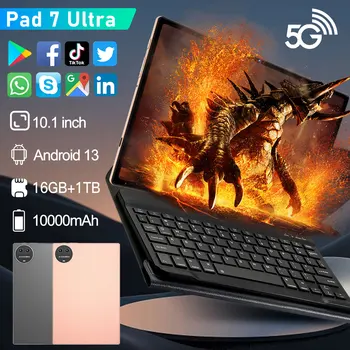 2024 Nou Original Tableta Pad 7 Ultra10.1 Inch Comprimat HD 5G Wifi Tableta Android Google Play 10000mah foarte Mare a Bateriei Tablete
