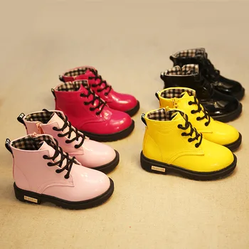 2024 Toamna și Iarna Noi pentru Copii Cizme Martin Versiunea coreeană Cizme Pantofi de Cald Cizme de Zăpadă