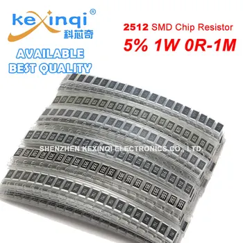 20buc/lot 2512 SMD Chip Rezistor de 5% 1W 0R-1M R001 R010 R100 R020 1R 10R 100R 1K 10K 100K 1M Ohm