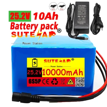 25.2 V, 10Ah 6S5P 18650 li-ion baterie pack 25.2 v 10000mAh biciclete electrice moped /electric/litiu-ion baterie pack+2A Încărcător