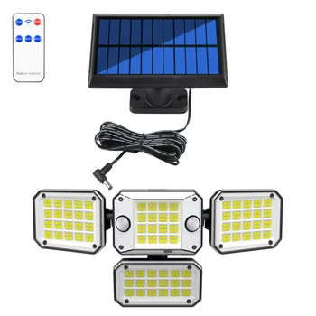 296 CONDUS Mișcare Senzor Solar de Perete de Lumină în aer liber, Solar Alimentat de Inundații Lampa cu 2 Senzori Lumina Modul 3 rezistent la apa IP65 Grădină