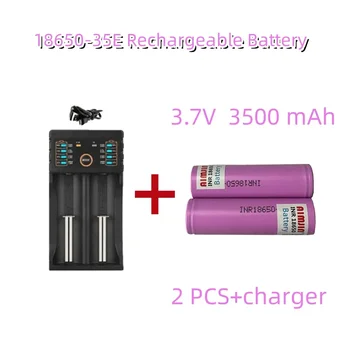 3.7 V 3500mah 18650 Baterie Pentru Samsung 35E INR 18650 20A Lithium Lon Înlocuirea Bateriei Externe Baterie+Incarcator