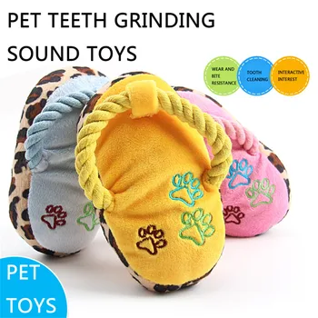3 Culori De Companie Cățeluș Câine Jucărie Umplute Guma De Pluș Interactiv Drăguț De Pluș Moale Papuci De Casă Design Jucării Pentru Câini Puppy Produs