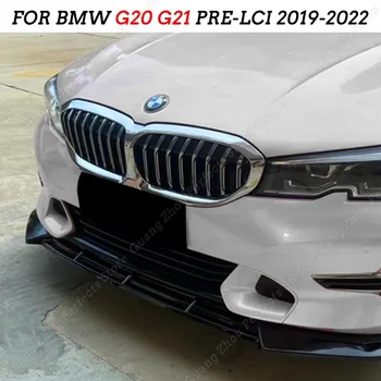 3Pcs Spoiler Fata Buze Splitter Spoiler Garda de Corp Kit Capac Pentru BMW Seria 3 G20 G21 Pre-Lci 2019-2022 Difuzor Body Kit Tuning