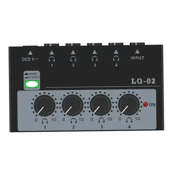4 Canale Linie Mixer Audio Mini Mixer de Sunet, Selector Amplificator pentru Etapa sub Amestecare Tastaturi Bass, Microfoane Mici Cluburi