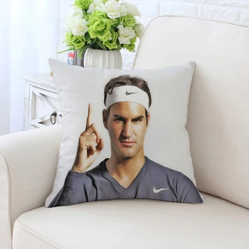 40x40cm personalizate pernă R-Roger Federer față-verso tipărite canapea față de pernă scaun spatar perna decor masina ventilator cadou