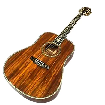 41-inch all-KOA lemn de abanos grif, abalone încrustat chitara acustica