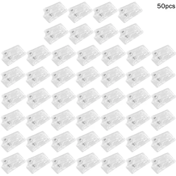 50pcs PhotoOffice Plastic Clar Primăvară Tapiserie Auto-Adeziv pentru Decoratiuni Acasă Pavilion Hârtie Lipicioasă Clipuri Singură Față de Perete