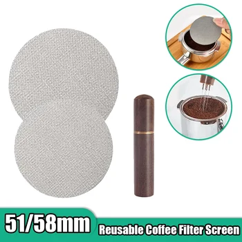 51/58mm Reutilizabile Filtru de Cafea Ecran Rezistent la Căldură Mat Cafea Pânză Ac Barman Cafenea factorii de Decizie de Cafea Espresso Accesorii