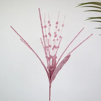 5PCS Simulare de Planta Pulbere de Sclipici Boabe de Nunta Grădină Office Home Decor Aranjament de Flori Etapă Aspect De Petrecerea de Crăciun