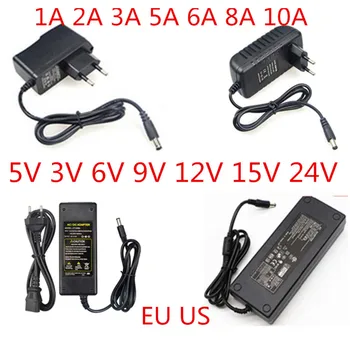 5V 3V si 6V 9V 12V 15V 24V 1A 2A 3A 5A 6A 8A 10A AC/DC Adaptor de Alimentare Comutator de Alimentare Încărcător UE-SUA Pentru benzi de lumină LED CCTV