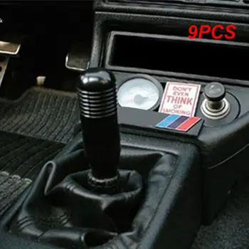 9PCS Elegant Auto Universal din Aluminiu Viteze Manuala Buton Stick Transmisie Manuală schimbătorul de viteze Maneta Schimbator Butonul de 8.5 CM