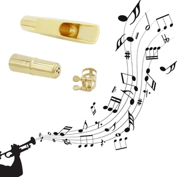 A9LD Saxphone Ligatură Capac purtător de cuvânt Clip Profesionale Durabile Saxofon Instrumente Kituri
