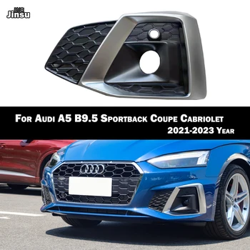 ABS Bara Fata Jos Grila de Ceață de Lumină Lampă cu Cadru Grătar Pentru Audi A5 B9 Sportback, Coupe Cabriolet 2021 2022 2023 Accesorii Auto