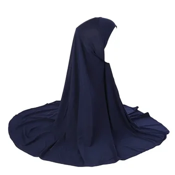 Adulți mare dimensiune 90*80cm simplu roage hijab hijab musulman eșarfă vălului islamic pălărie de asemenea, trage pe headwrap H023 jersey hijab