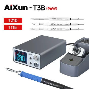 AiXun T3B Statie de Lipit cu T210 T115 se Ocupe de Sudare Lipire Fier Sfaturi de Reparații Electronice, Stația de Rework